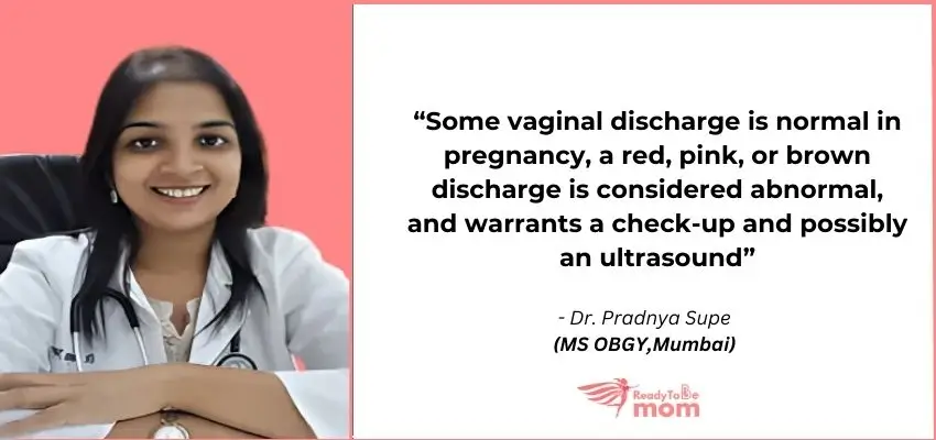 White Discharge during pregnancy  by Dr. Pradnya Supe